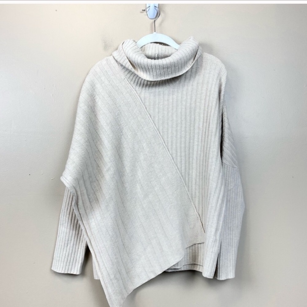 Lafayette 148 Asymmetrical Wool Sweater